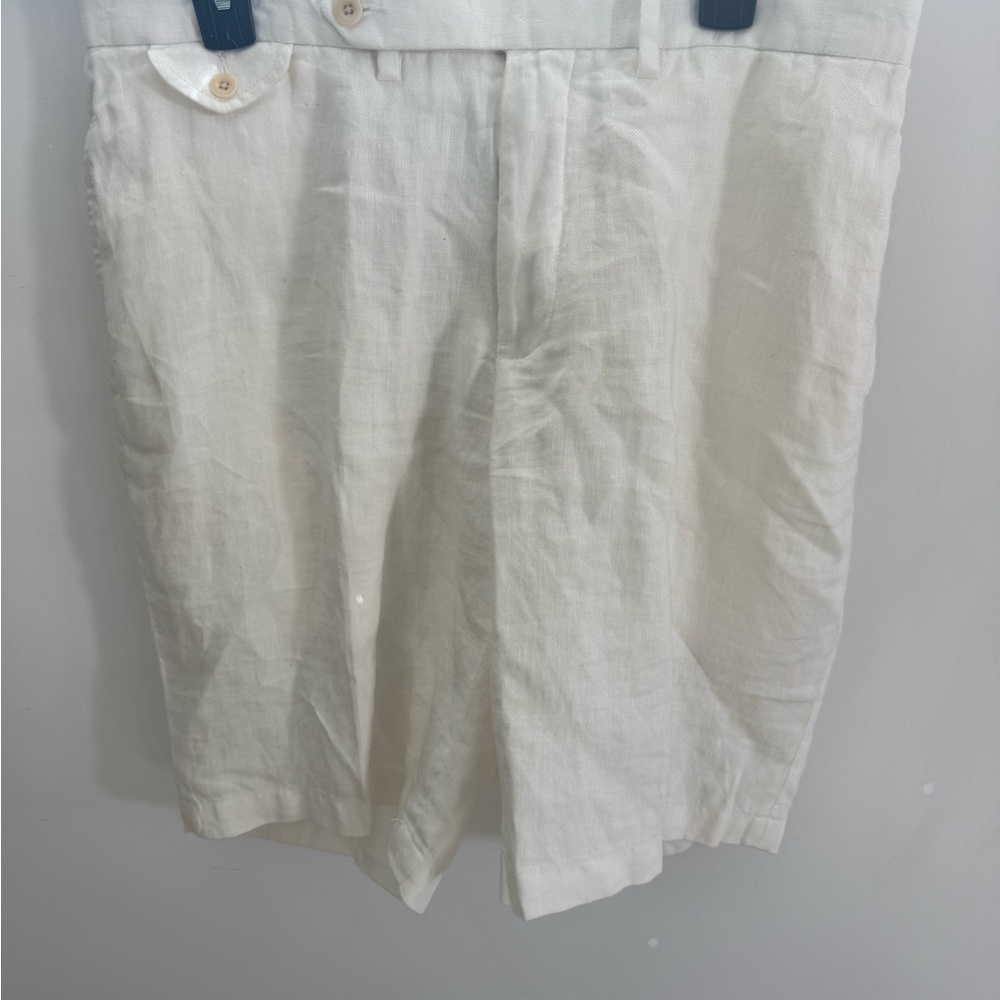 Ralph Lauren Men's Cream Linen Shorts
